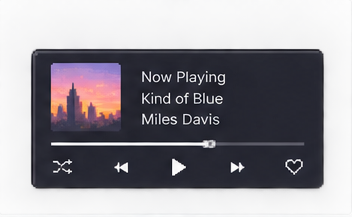 music widget concept only